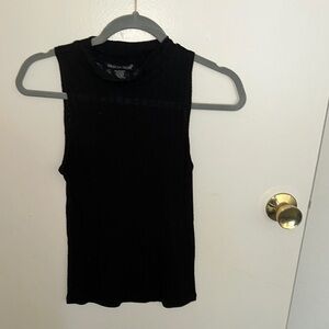 Sheer American Dream Black Sleeveless Muscle Tee